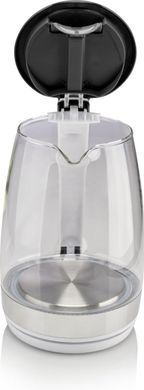 Gorenje Електрочайник 1.7л, 2,200 Вт, strix контроль, скло, білий K17GXG фото