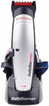 BaByliss Набор для стрижки Babyliss для головы, усов, бороды,носа и тела, сеть+акум., насадок-10, серебристый E837E фото