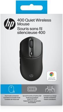 HP Миша HP 400 Quiet, WL/BT, чорний AZ7B2AA фото