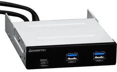 USB хаб CHIEFTEC MUB-3003C для 3.5" отсеков фронтальных панелей корпусов, 2xUSB3.1 Gen.1, 1xUSB3.1 Gen.2 Type-C MUB-3003C фото