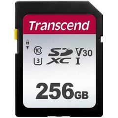 Карта памяти Transcend SD 256GB C10 UHS-I R100/W40MB/s TS256GSDC300S фото
