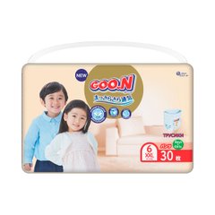 Трусики-підгузки GOO.N Premium Soft для дітей 15-25 кг (розмір 6(2XL), унісекс, 30 шт) - купити в інтернет-магазині Coolbaba Toys