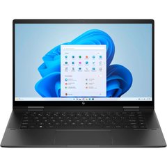 HP Ноутбук ENVY x360 15-fh0000ua 15.6" FHD OLED Touch, AMD R7-7730U, 16GB, F1024GB, UMA, Win11, черный 826N9EA фото