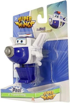 Super Wings Super Wings Transformer Toy Transforming Paul, 10cm EU780624 фото
