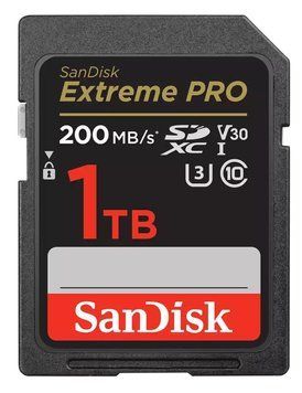 SanDisk Карта памяти SD 1TB C10 UHS-I U3 R200/W140MB/s Extreme Pro V30 SDSDXXD-1T00-GN4IN фото