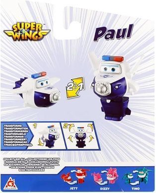 Super Wings Super Wings Transformer Toy Transforming Paul, 10cm EU780624 фото