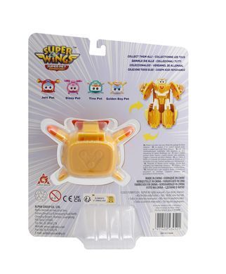 Super Wings Игровая фигурка-трансформер Transforming Super Pet Золотой Мальчик любимец (Golden Boy pet) EU770644 фото