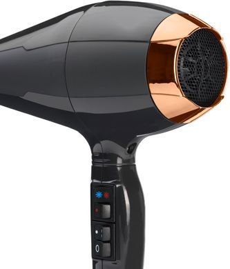 BaByliss Фен Air Pro, 2200Вт, 2 режими, дифузор, іоніз-я, хол. обдув, чорний 6719DE фото