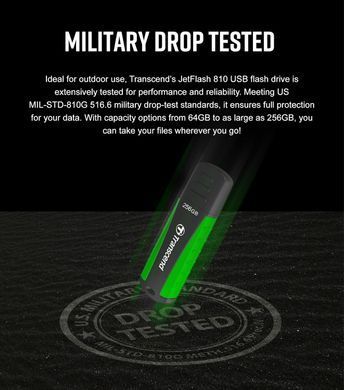 Transcend Накопитель 64GB USB 3.1 Type-A JetFlash 810 Rugged TS64GJF810 фото