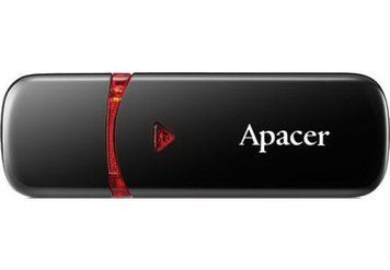 Apacer Накопичувач 32GB USB 2.0 Type-A AH333 Чорний AP32GAH333B-1 фото