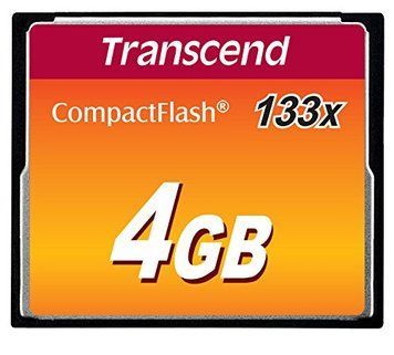 Transcend 133x CompactFlash (Standard)[Карта памяти CF 4GB 133X] TS4GCF133 фото
