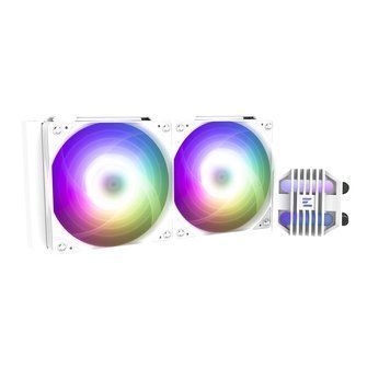 Zalman Система рідинного оxолодження Alpha 2SE A24 ARGB, LGA1851, 1700, 1200, 115x, AM5, AM4, TDP 320W, білий ALPHA2SEA24WHITE фото