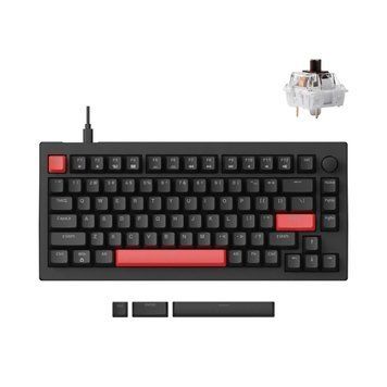 Lemokey Клавіатура механічна X4 84Key, Keychron Brown, USB-A, QMK/VIA, Hot-Swap, EN/UKR, RGB, чорний X4-H3-UA фото