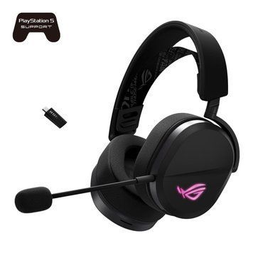 ASUS Гарнітура ігрова ROG Pelta, USB-A/BT/WL, RGB, 1.8м, чорний 90YH0410-BHUA00 фото