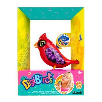Інтерактивна пташка DIGIBIRDS II - ЧЕРВОНИЙ КАРДИНАЛ (50 мелодій, кліпса) 88603 фото