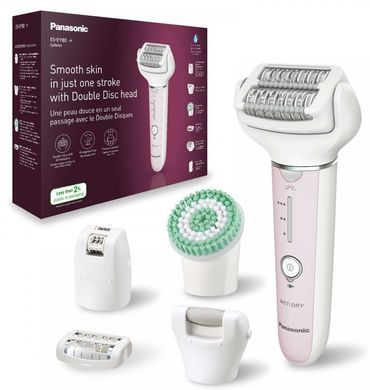 Panasonic Эпилятор пинцетный, аккумуляторный, пинцет.-60, влаж.+сух., чехол, насадок-5, розовый-белый ES-EY80-P520 фото