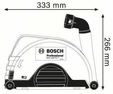 Пылеотвод для УШМ Bosch GDE 230 FC-T, 230мм, 2.1кг 1.600.A00.3DM фото