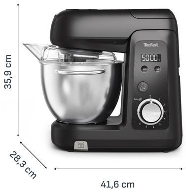 Tefal Tefal kitchen machine Bake Partner + 1100W, cup-iron, case-plastic, nozzles-9, black QB5458F0 фото