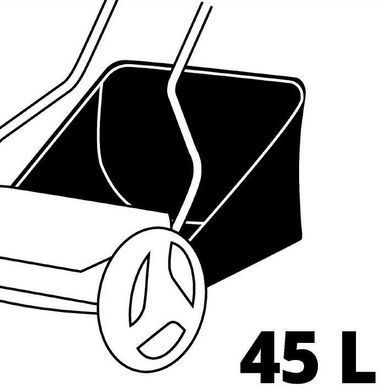 Einhell Газонокосилка аккум ручная GE-HM 18/38 Li - Solo, 18В, PXC, 38 см, 45 л, 14-38 мм 3414200 фото