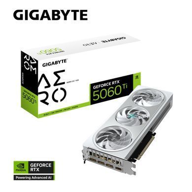Gigabyte Відеокарта GeForce RTX 5060 Ti 16GB GDDR7 AERO OC GV-N506TAERO_OC-16GD фото