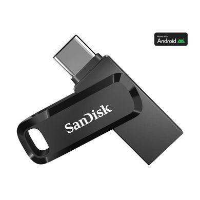 SanDisk Накопичувач 512GB USB 3.1 Type-A + Type-C Ultra Dual Drive Go Чорний SDDDC3-512G-G46 фото