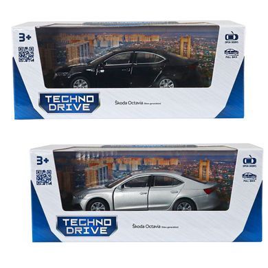 Автомодель - SKODA OCTAVIA (чорний, сріблястий) 250389W фото