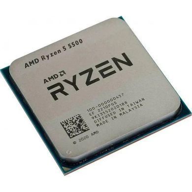 AMD Центральний процесор Ryzen 5 5500 6C/12T 3.6/4.2GHz Boost 16Mb AM4 65W w/o cooler TRAY 100-000000457 фото