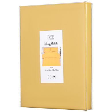 ARDESTO Простынь Mix&Match, 240x260см, 100% хлопок, сатин, солнечный