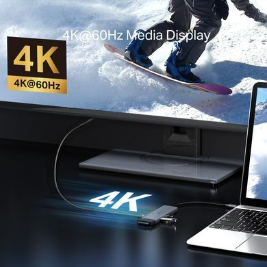 TP-Link Хаб USB UH7020C USB-C > 2xUSB3.0/1xUSB-C/xHDMI/1xSD/1xmicroSD/1xPD 100Wh UH7020C фото