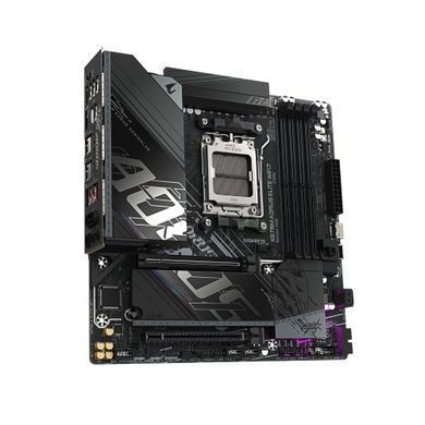 Gigabyte Материнська плата X870M A ELITE WF7 sAM5 X870 4xDDR5 M.2 Wi-Fi BT HDMI DP mATX X870M_A_ELITE_WF7 фото