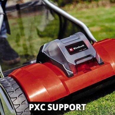 Einhell Газонокосилка аккум ручная GE-HM 18/38 Li - Solo, 18В, PXC, 38 см, 45 л, 14-38 мм 3414200 фото