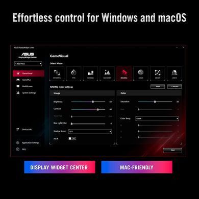 ASUS Монітор Asus 26.5" ROG Strix 5K XG27JCG 2xHDMI, DP, USB-C, 3xUSB, IPS, 5120x2880, 180Hz, 0.03ms, DCI-P3 97%, FreeSync, Pivot, HDR600 90LM0CE0-B01371 фото