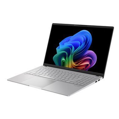 ASUS Ноутбук Vivobook S 15 S5507QA-MA058X 15.6" 3K OLED, Qualcomm X1E-78-10, 32GB, F1TB, UMA, Win11P, Сріблястий 90NB14Q2-M00490 фото