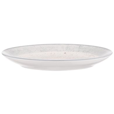 ARDESTO Тарелка десертная Siena, 19см, фарфор, бело-серый AR2919SW фото