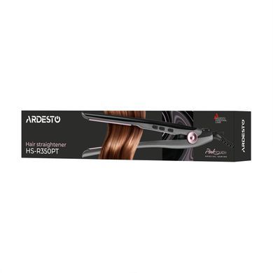 ARDESTO Випрямляч Ardesto Pink Touch, 32Вт, 110-200C, кераміка, сірий+рожевий HS-R350PT фото