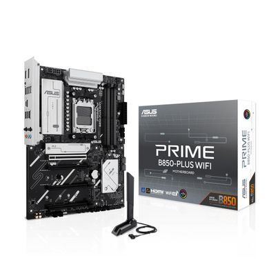 ASUS Материнcька плата PRIME B850-PLUS WIFI sAM5 B850 4xDDR5 M.2 HDMI DP WiFi BT ATX 90MB1L80-M0EAY0 фото
