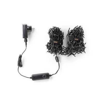 Smart LED Гирлянда Twinkly Cluster AWW 400 Gen II, IP44, длина 6м, кабель черный TWC400GOP-BEU фото