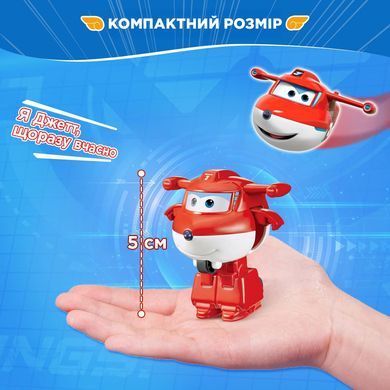Super Wings Ігрова фігурка-трансформер Super Wings Transform-a-Bots Джетт (Jett) EU780010 фото
