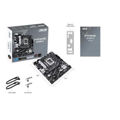 ASUS Материнcька плата PRIME B760M-K s1700 B760 2xDDR5 M.2 HDMI D-Sub mATX 90MB1FI0-M1EAY0 фото
