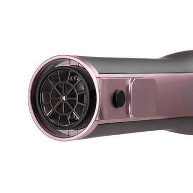 ARDESTO Фен-щітка Brush Pink Touch, 1200Вт, 2 темп. режими, LED-дісплей, функція іонізації , 4 насадки, сірий+ рожевий HD-CR300PT фото