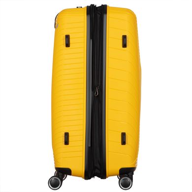Набір пластикових валіз 2E, SIGMA EXP, (L+M+S), 4 колеса, жовтий 2E-SPPS-SET3-YL фото