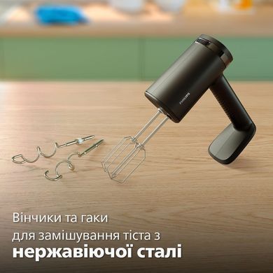 Philips Миксер ручной 5000 series 500Вт, насадки-4, турборежим, черный HR3781/00 фото