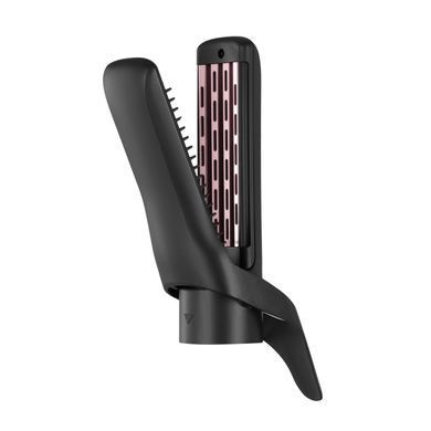 ARDESTO Фен-щітка Brush Pink Touch, 1200Вт, 2 темп. режими, LED-дісплей, функція іонізації , 4 насадки, сірий+ рожевий HD-CR300PT фото