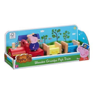 Деревянный игровой набор Peppa - ПАРОВОЗИК ДЕДУШКИ ПЕППЫ 07210 фото