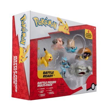 Набір ігрових фігурок POKEMON W7 - ПІКАЧУ, КЛЕФФА, РІОЛУ, ГЕОДУД, ОМАНАЙТ, КАБУТО PKW3613 фото