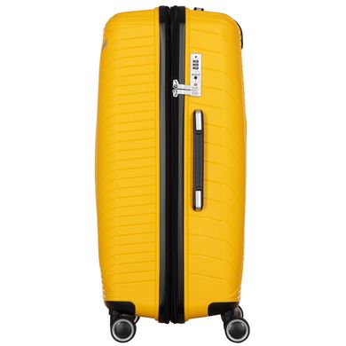Набір пластикових валіз 2E, SIGMA EXP, (L+M+S), 4 колеса, жовтий 2E-SPPS-SET3-YL фото