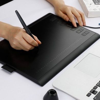 Huion Графический планшет 10"x6.2" H1060P, MicroUSB, черный H1060P фото