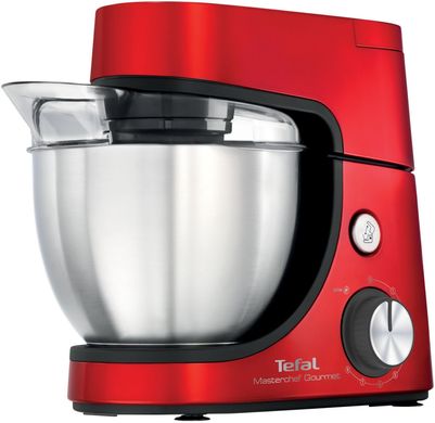 Кухонная машина Tefal MCG UPGRADE, 1100Вт, чаша-металл, корпус-пластик, насадок-6, красный QB516G38 фото