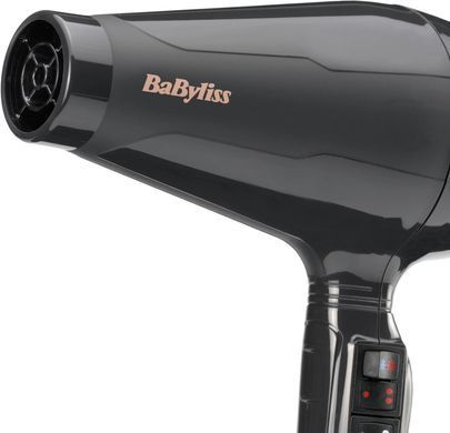 BaByliss Фен Air Pro, 2200Вт, 2 режими, дифузор, іоніз-я, хол. обдув, чорний 6719DE фото