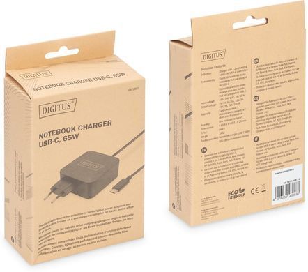 Digitus Зарядний пристрій notebook USB-C, 65W DA-10071 фото